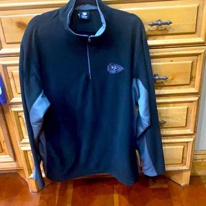 Chief NFL Gear Fleece Long Sleeve 1/4 zip Top